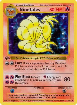 Ninetales 012/102 - Base Set Shadowless
