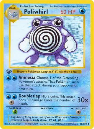Poliwhirl 038/102 - Base Set Shadowless Unlimited