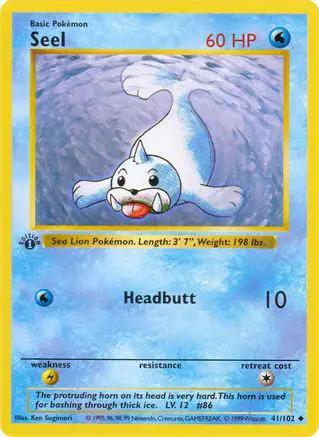 Seel 041/102 - Base Set Shadowless 1st Edition