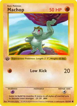 Machop 052/102 - Base Set Shadowless Unlimited