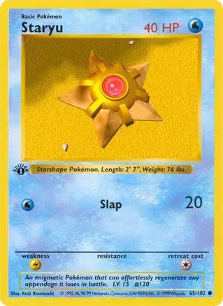 Staryu 065/102 - Base Set Shadowless Unlimited