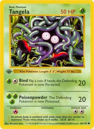 Tangela 066/102 - Base Set Shadowless Unlimited