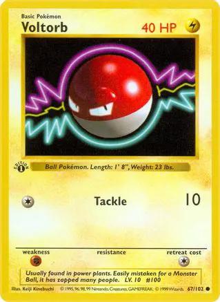Voltorb 067/102 - Base Set Shadowless 1st Edition