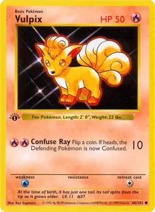 Vulpix 068/102 - Base Set Shadowless 1st Edition