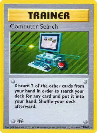 Computer Search 071/102 - Base Set Shadowless 1st Edition
