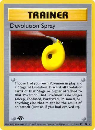 Devolution Spray 072/102 - Base Set Shadowless 1st Edition