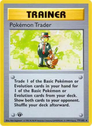 Pokemon Trader 077/102 - Base Set Shadowless 1st Edition
