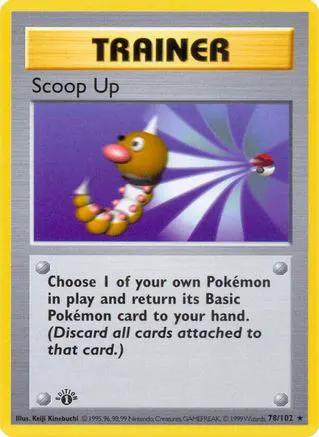 Scoop Up 078/102 - Base Set Shadowless Unlimited