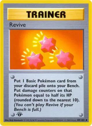 Revive 089/102 - Base Set Shadowless 1st Edition