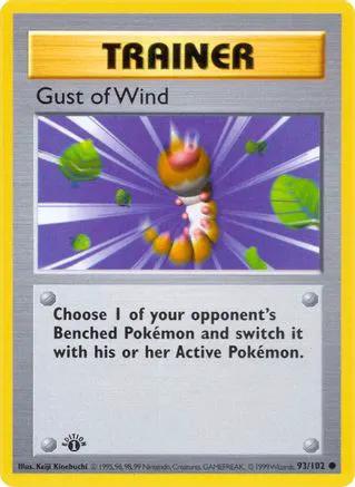 Gust of Wind 093/102 - Base Set Shadowless Unlimited