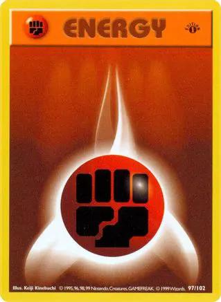 Fighting Energy 097/102 - Base Set Shadowless 1st Edition
