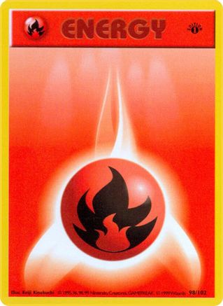 Fire Energy 098/102 - Base Set Shadowless Unlimited