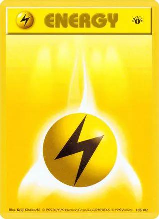 Lightning Energy 100/102 - Base Set Shadowless Unlimited
