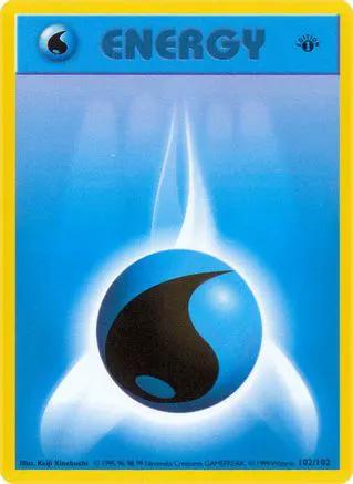 Water Energy 102/102 - Base Set Shadowless 1st Edition