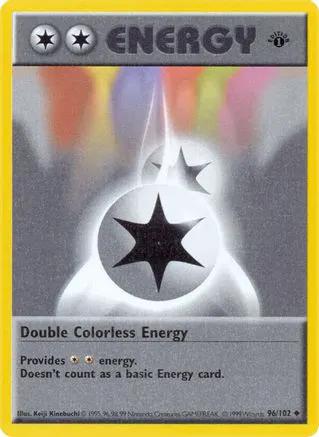 Double Colorless Energy 096/102 - Base Set Shadowless 1st Edition
