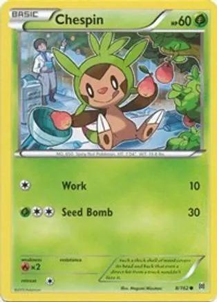 Chespin 008/162 - XY  BREAKthrough Reverse Holofoil