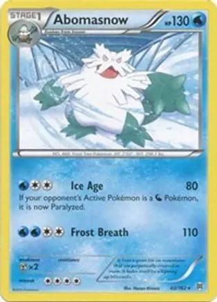 Abomasnow 040/162 - XY  BREAKthrough Reverse Holofoil