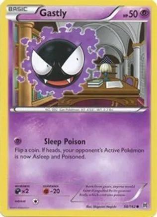Gastly 058/162 - XY  BREAKthrough Reverse Holofoil