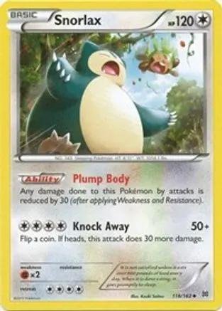 Snorlax 118/162 - XY  BREAKthrough