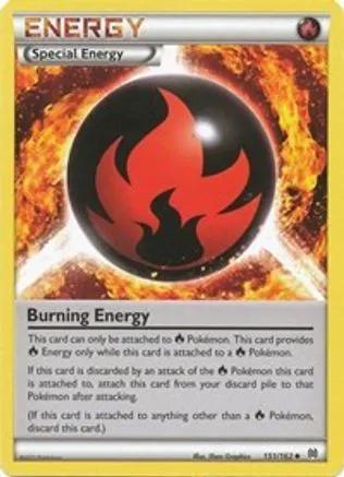 Burning Energy 151/162 - XY  BREAKthrough Reverse Holofoil