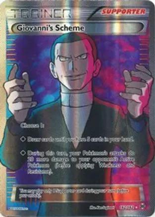 Giovanni's Scheme (Full Art) 162/162 - XY  BREAKthrough Holofoil