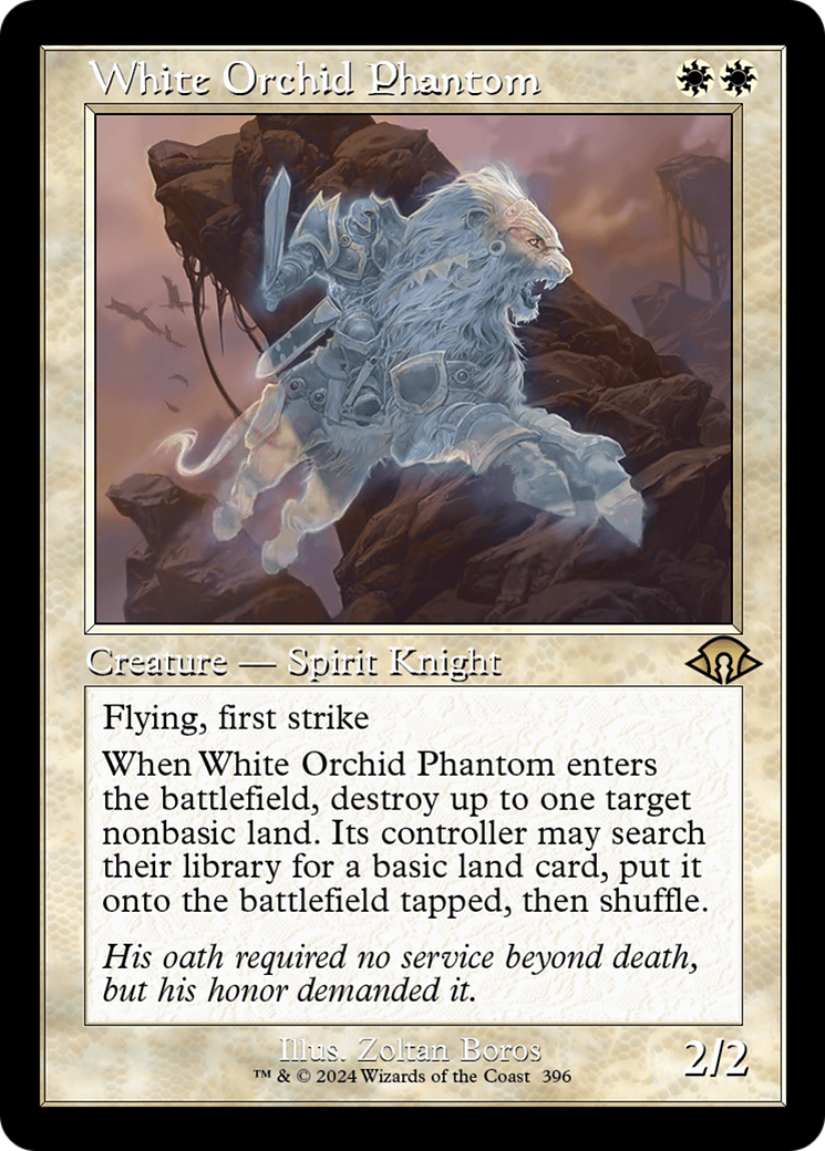 White Orchid Phantom (Retro Frame) (MH3-396) - Modern Horizons 3 Foil