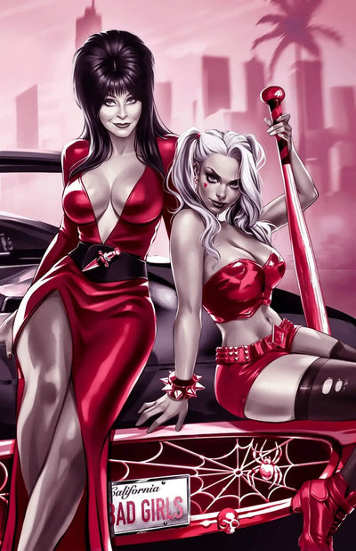 HARLEY QUINN X ELVIRA #1 - KATYA SINYUKHINA COVER C WRAPAROUND NYCC 2025 EXCLUSIVE