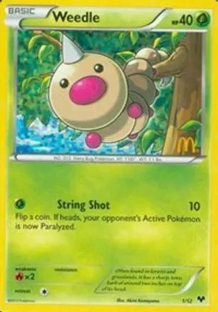 Weedle 001/12 - McDonalds Promos 2014 Holofoil
