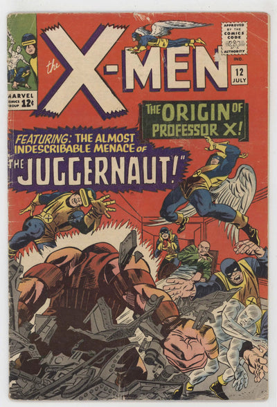 Uncanny X-Men 12 Marvel 1965 VG 1st Juggernaut Jack Kirby Stan Lee
