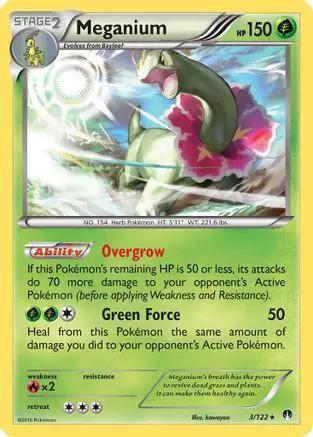 Meganium 003/122 - XY  BREAKpoint Reverse Holofoil
