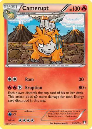 Camerupt 013/122 - XY  BREAKpoint Reverse Holofoil