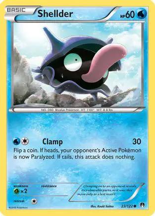 Shellder 023/122 - XY  BREAKpoint Reverse Holofoil