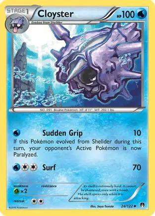 Cloyster 024/122 - XY  BREAKpoint Reverse Holofoil