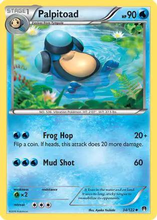 Palpitoad 034/122 - XY  BREAKpoint Reverse Holofoil