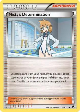 Misty's Determination 104/122 - XY  BREAKpoint Reverse Holofoil