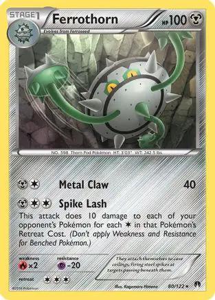Ferrothorn 080/122 - XY  BREAKpoint Reverse Holofoil