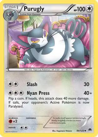 Purugly 094/122 - XY  BREAKpoint Reverse Holofoil