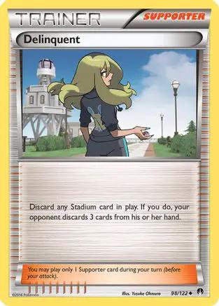 Delinquent 098/122 - XY  BREAKpoint Reverse Holofoil