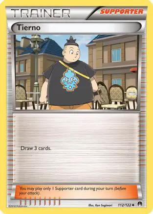 Tierno 112/122 - XY  BREAKpoint Reverse Holofoil