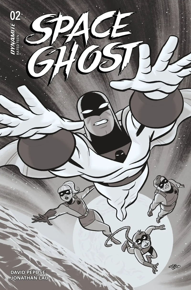 Space Ghost #2 O 1:20 Frank Cho B&W Variant (06/05/2024) Dynamite