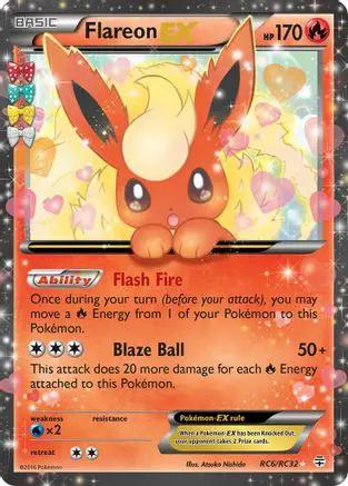 Flareon EX RC6/RC32 - Generations Radiant Collection Holofoil