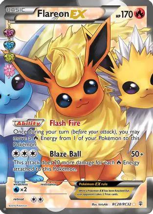 Flareon EX (Full Art) RC28/RC32 - Generations Radiant Collection Holofoil