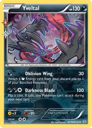 Yveltal RC16/RC32 - Generations Radiant Collection Holofoil