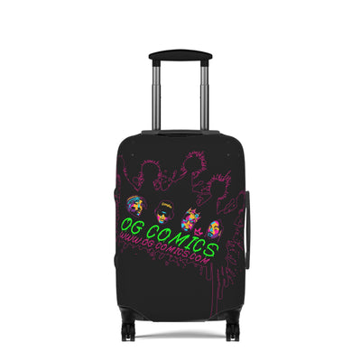 Colorful Luggage Cover - OG Comics Travel Accessory, Unique Suitcase Wrap