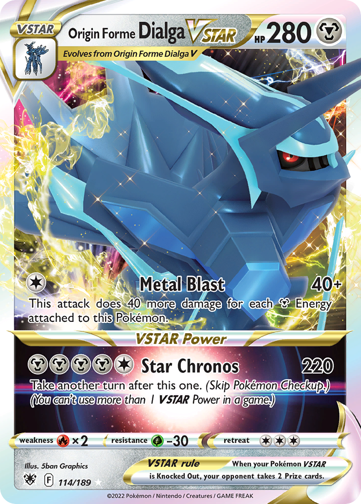 Origin Forme Dialga VSTAR 114/189 - SWSH10 Astral Radiance Holofoil