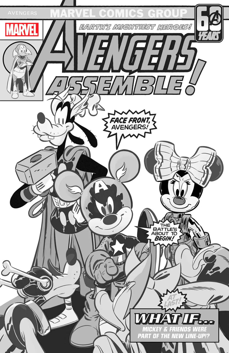 Amazing Spider-Man #53 G 1:100 Ivan Bigarella Disney What If? Black And White Variant (07/10/2024) Marvel