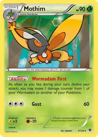 Mothim 004/124 - XY  Fates Collide