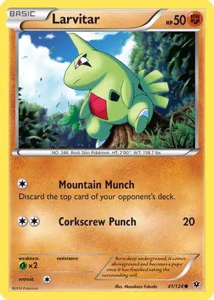 Larvitar 041/124 - XY  Fates Collide Reverse Holofoil