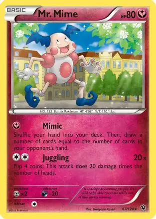 Mr. Mime 067/124 - XY  Fates Collide