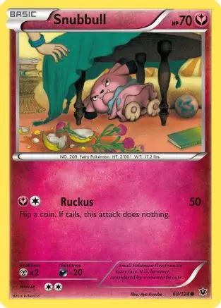 Snubbull 068/124 - XY  Fates Collide Reverse Holofoil